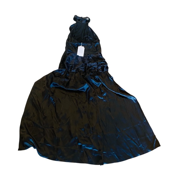Reformation NWT Zaria Silk maxi dress in black Size 2 - Picture 9 of 12